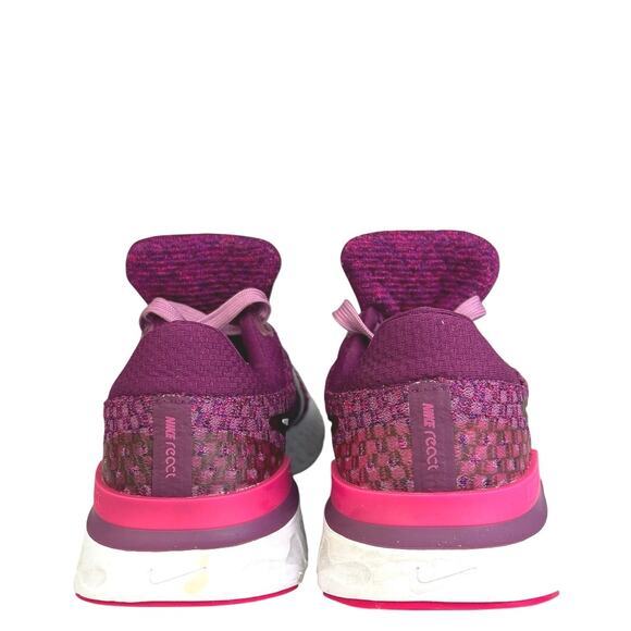 Nike React Infinity Run Flyknit 3 Women's Purple Athletic Sneakers Shoes Sz 6.5 - Picture 3 of 6